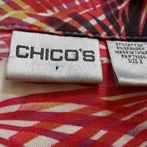 Chico's women Hawaiian floral print Jacket